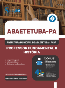 Apostila Prefeitura de Abaetetuba PA 2026 - Professor Fundamental II - História - Imagem 3